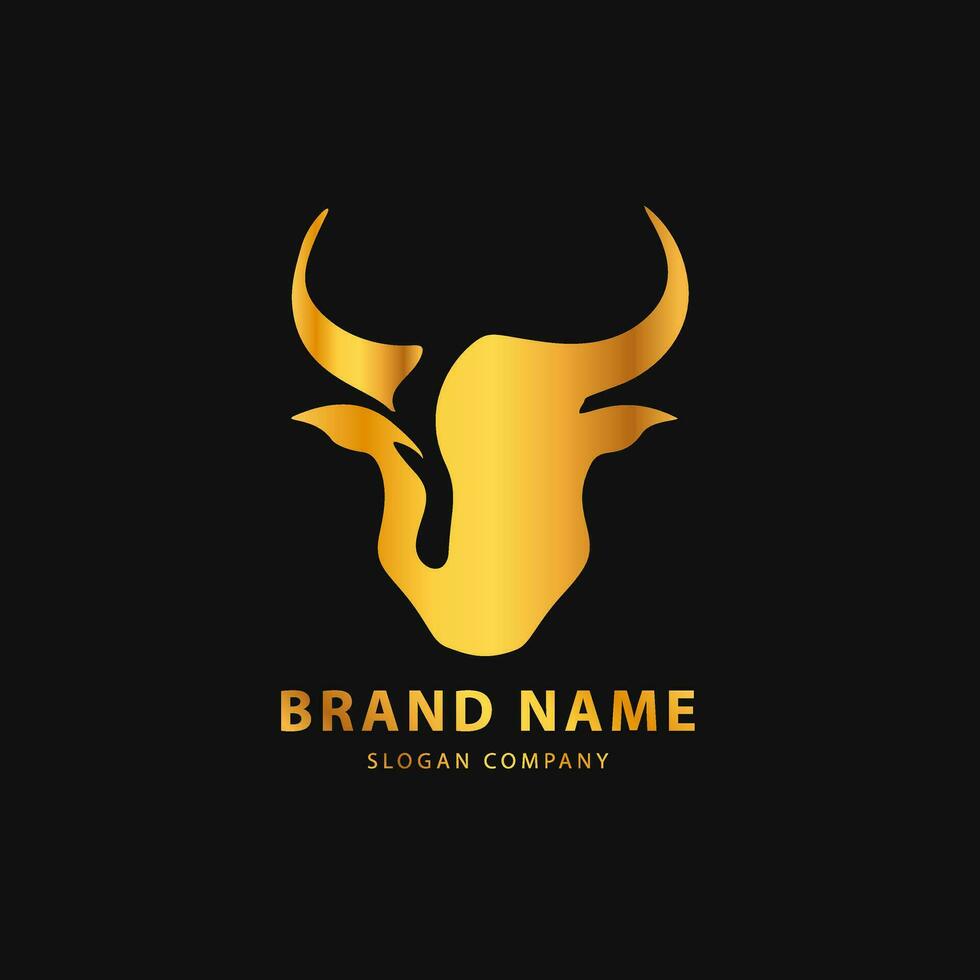 Bull logo. Premium logo for steakhouse, Steakhouse or butchery. vector