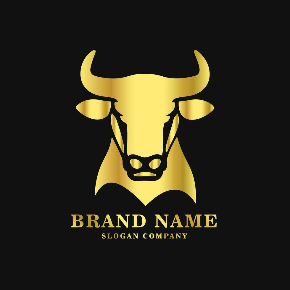 Bull logo. Premium logo for steakhouse, Steakhouse or butchery. vector