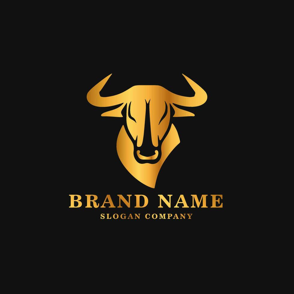 Bull logo. Premium logo for steakhouse, Steakhouse or butchery. vector