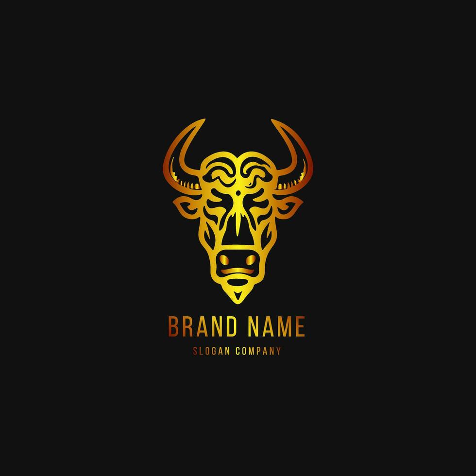 Bull logo. Premium logo for steakhouse, Steakhouse or butchery. vector