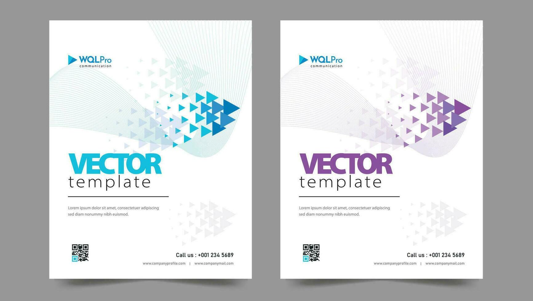 Cover template flyer design vector background