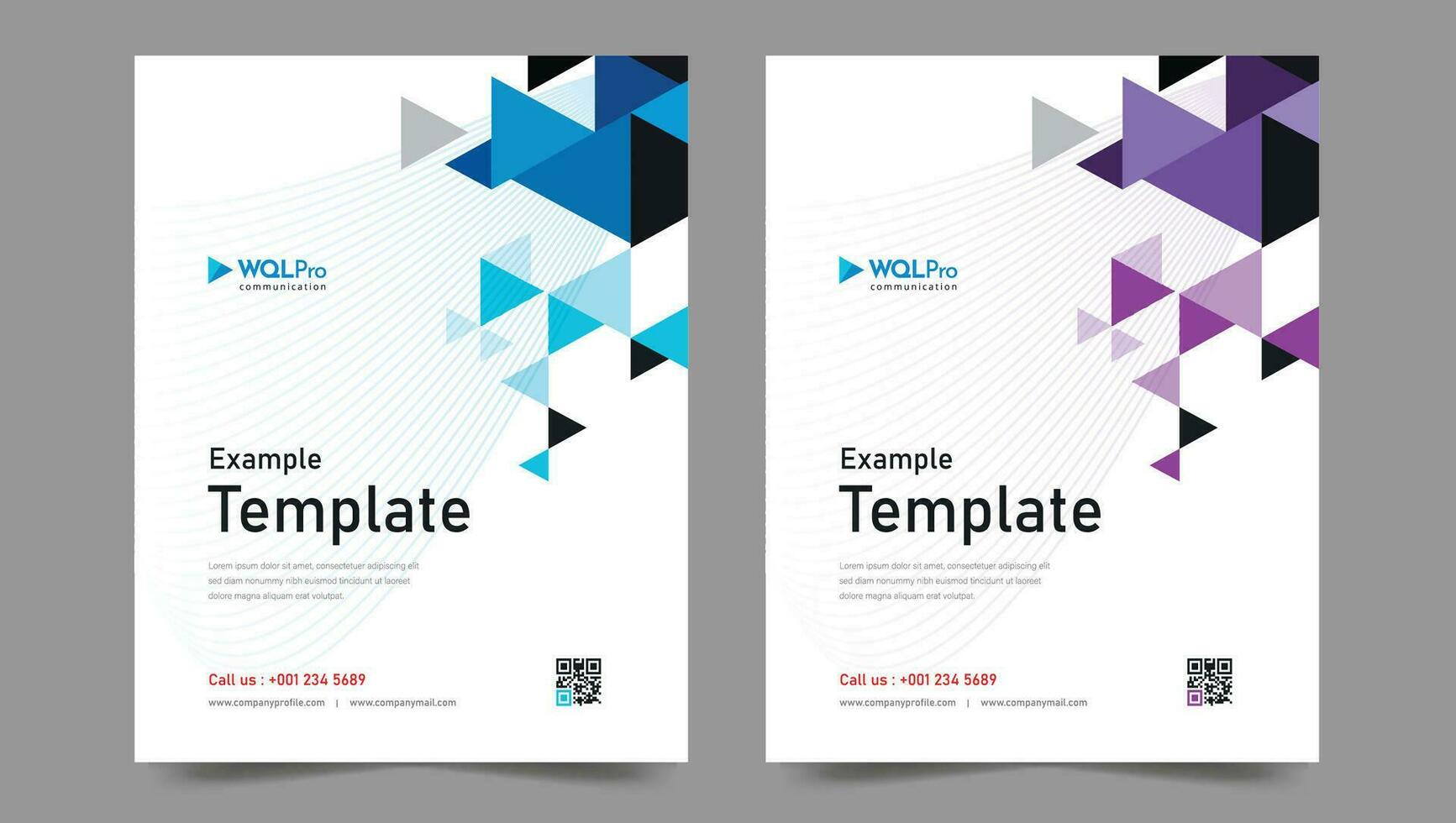 Cover template flyer design vector background