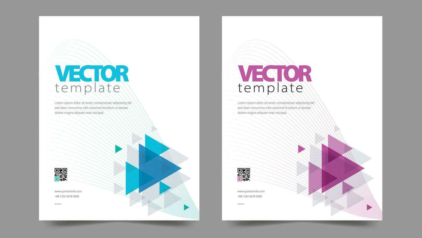 Cover template flyer design vector background