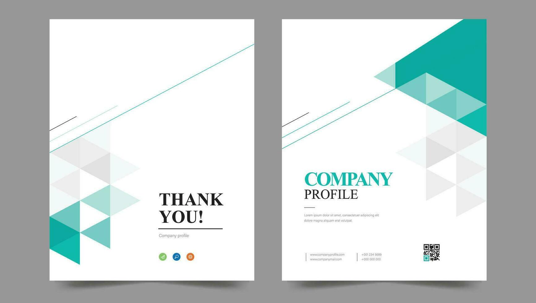 Cover template flyer design vector background