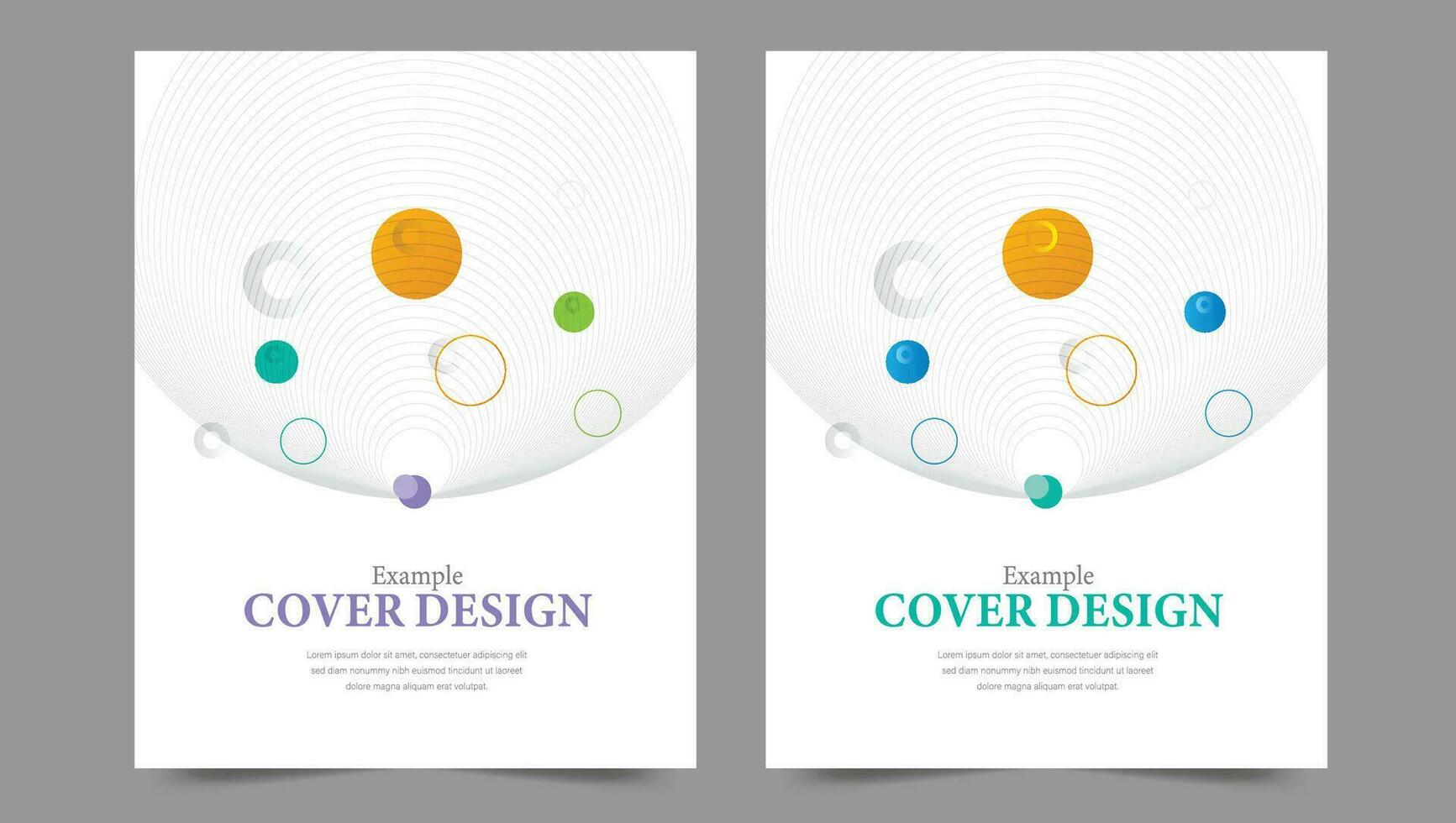 Cover template flyer design vector background