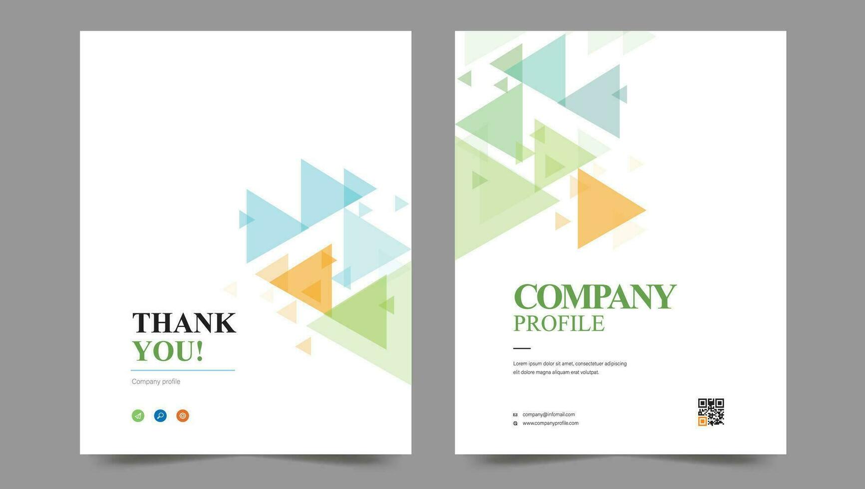 Cover template flyer design vector background