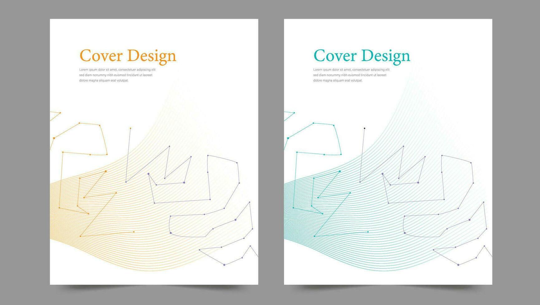 Cover template flyer design vector background