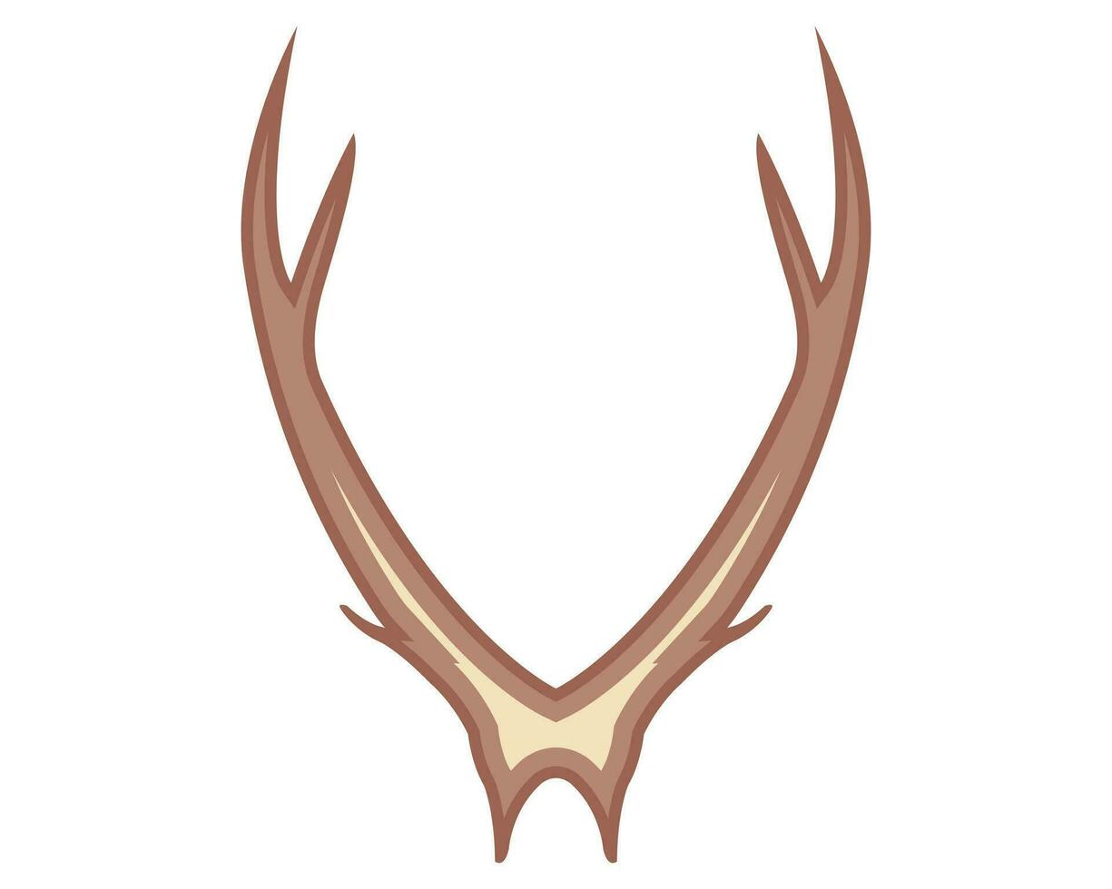 ciervo cuerno icono vector