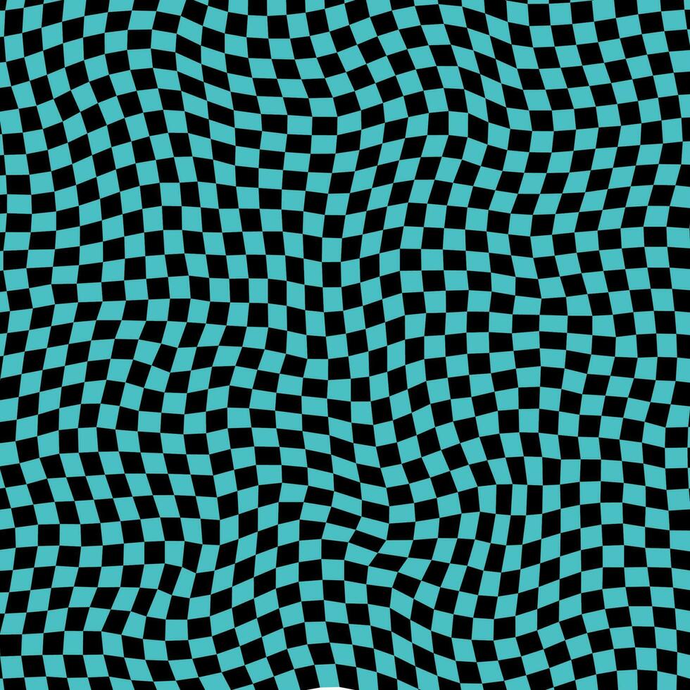 Groovy retro pattern background in psychedelic checkered backdrop style. A chessboard in a minimalist abstract design with a 60s 70s aesthetic vibe. hippie style y2k. funky print vector illustration