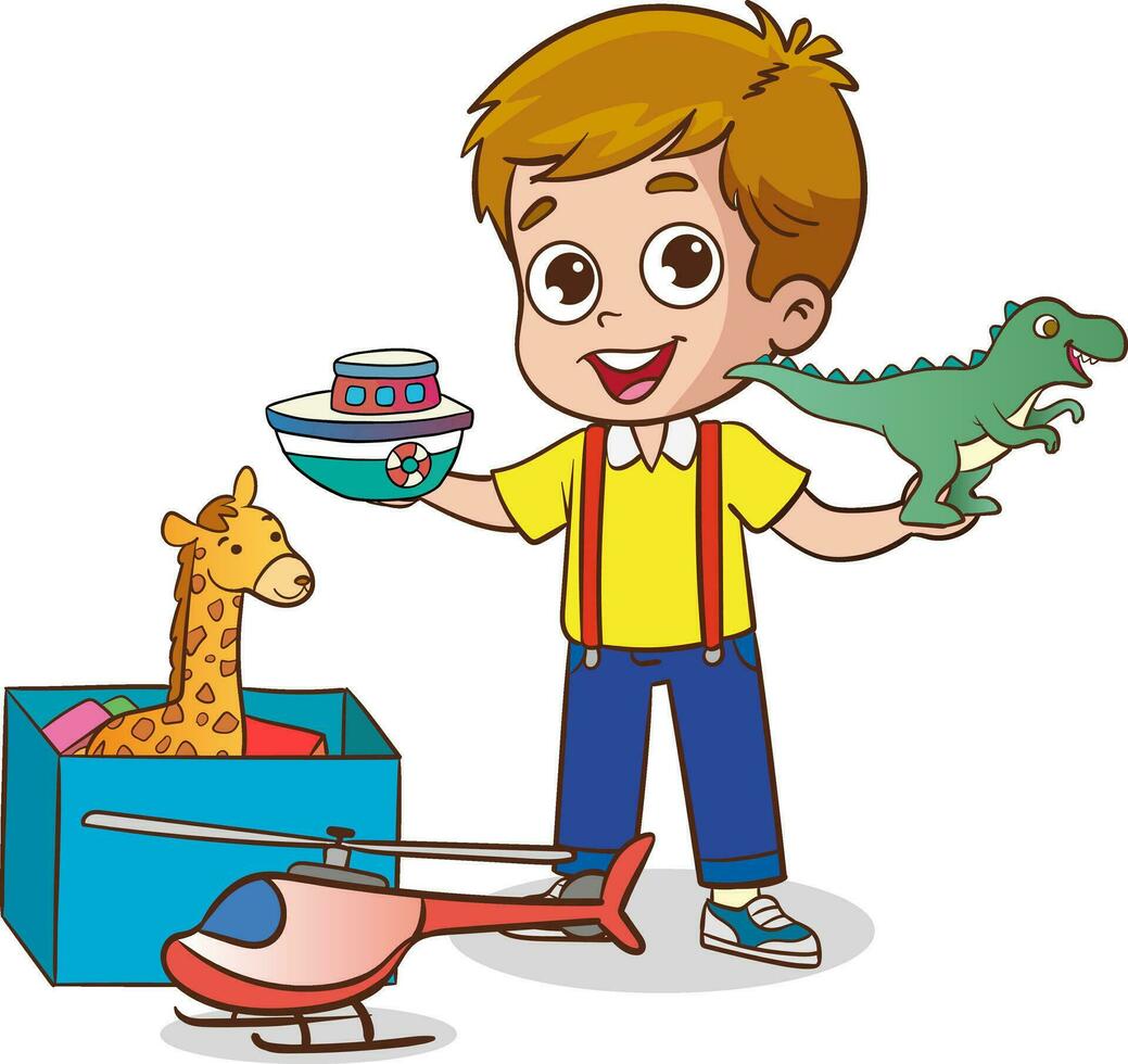 kids play together. Educational toys.Educational toys. vector