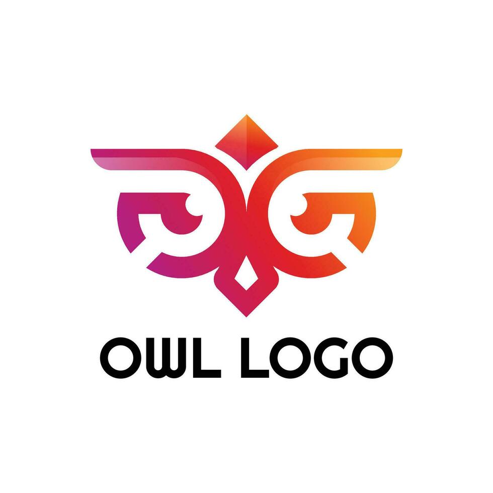 owl logo template vector