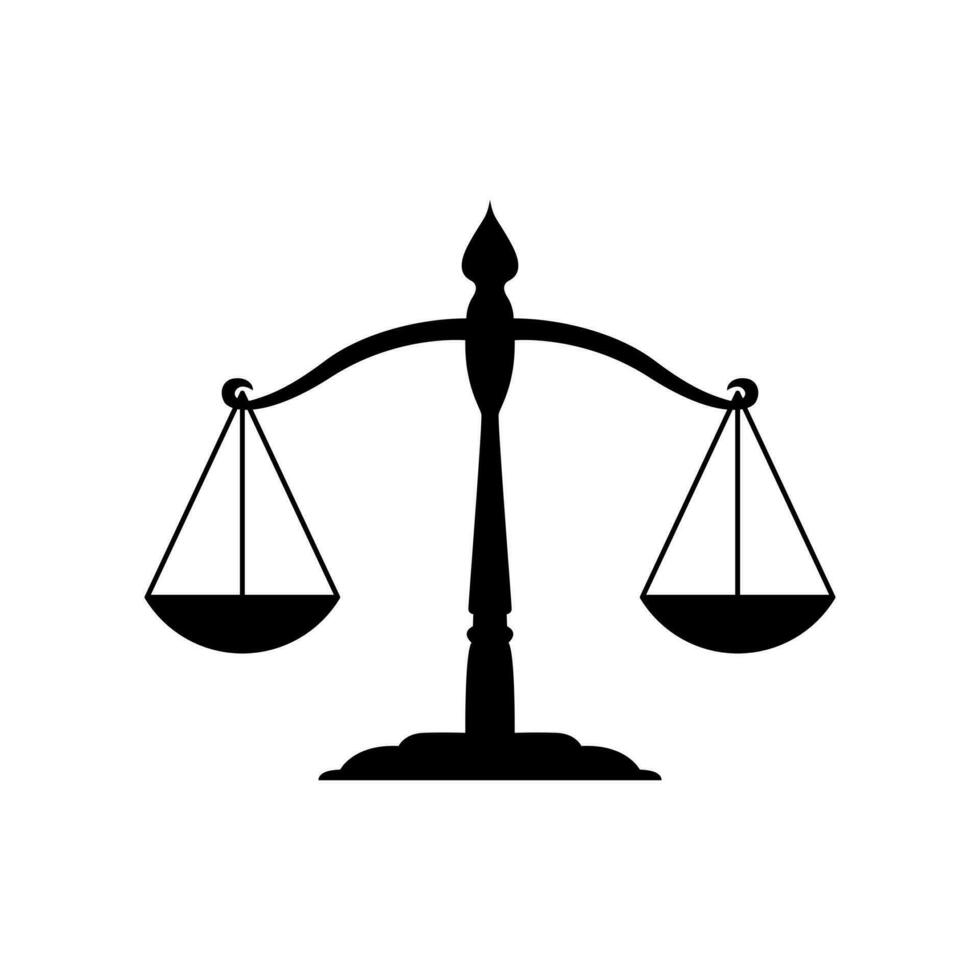 illustration vector graphic of justice, scales, law. Perfect for logo or symbol, etc.