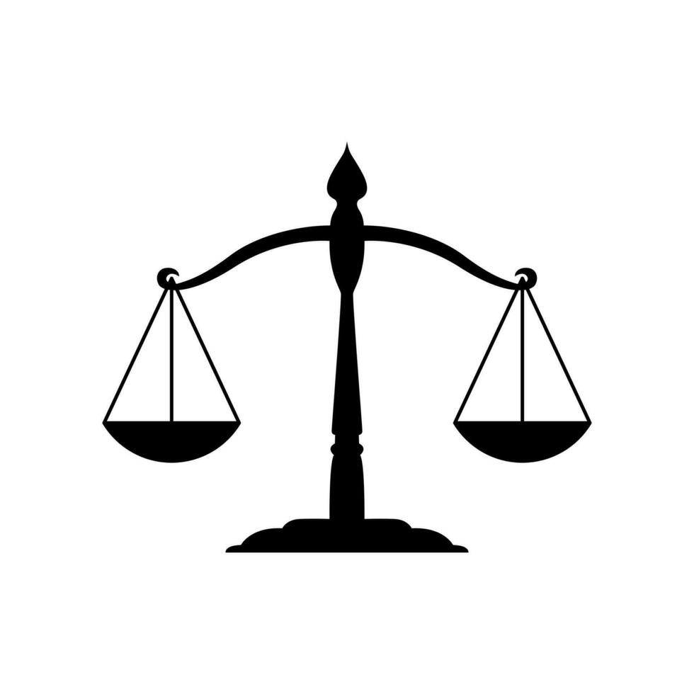 illustration vector graphic of justice, scales, law. Perfect for logo ...