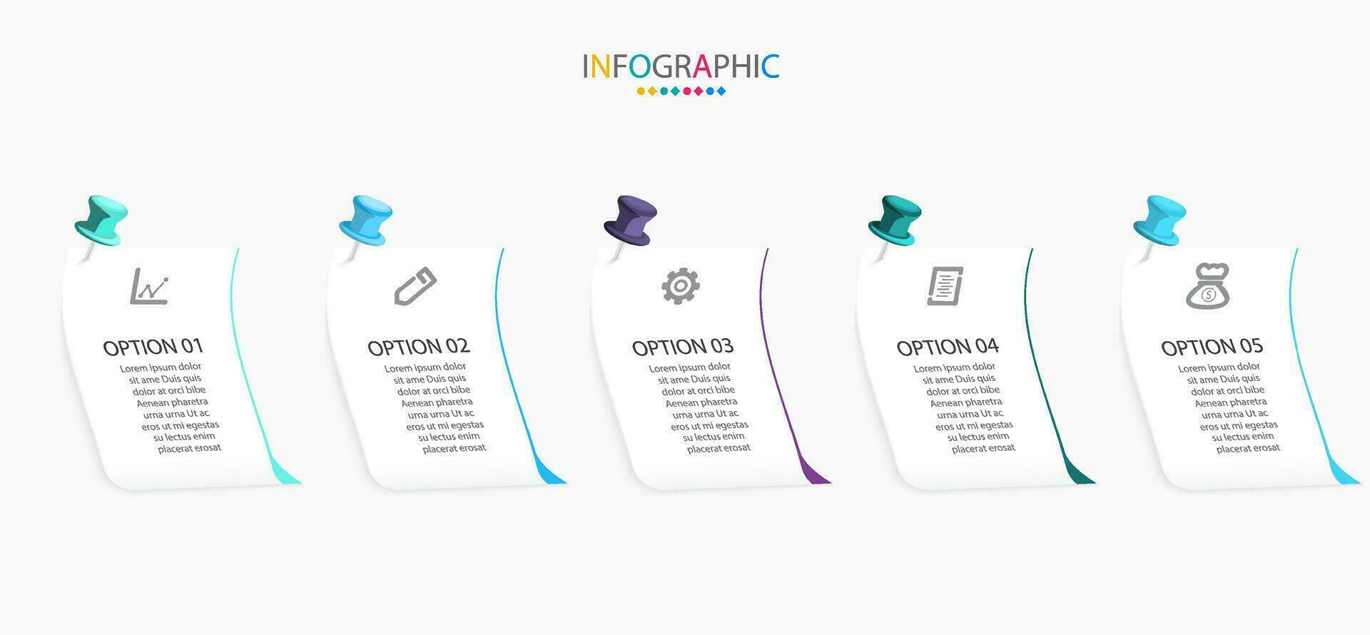 Vector infographics business process template