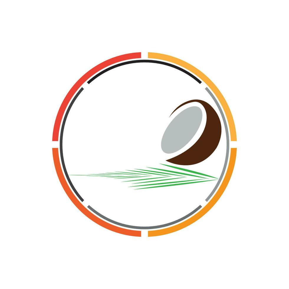 coconut logo and symbol element vector