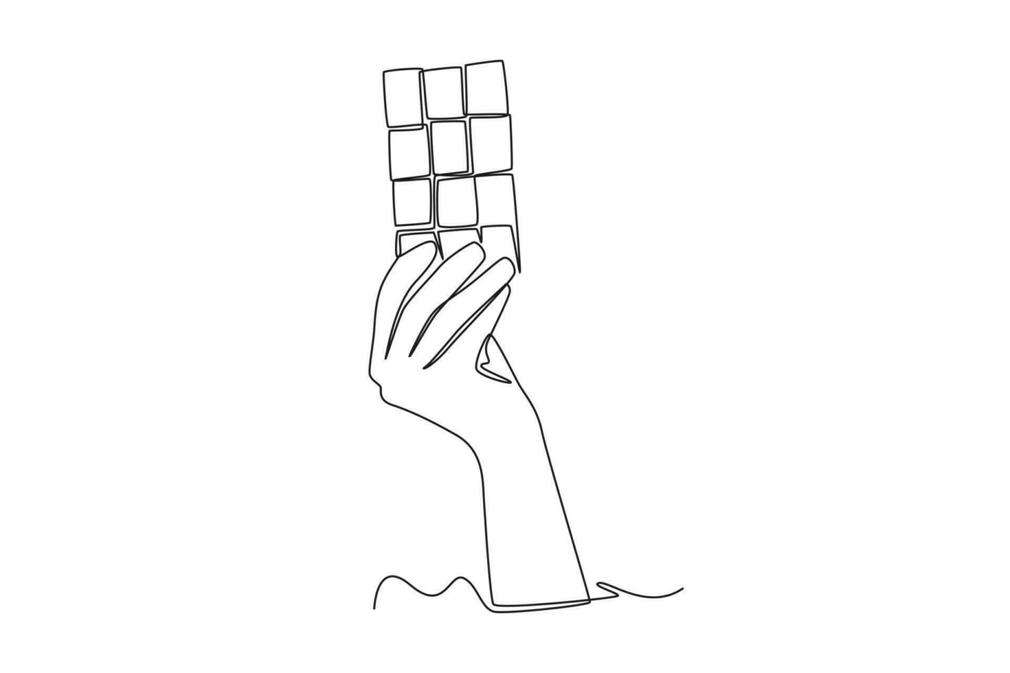 Continuous one line drawing hands holding different objects concept. Single line draw design vector graphic illustration.