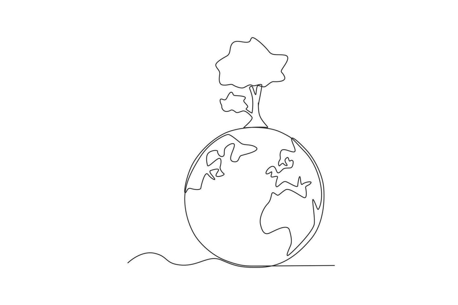 A tree can protect the ozone layer vector