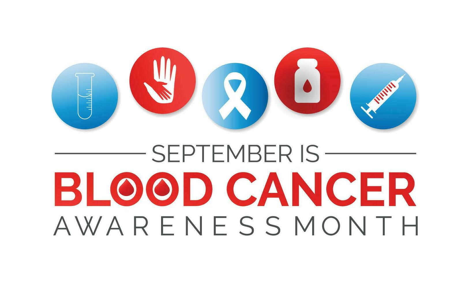 Blood Cancer awareness month .Banner and poster design. Vector art.