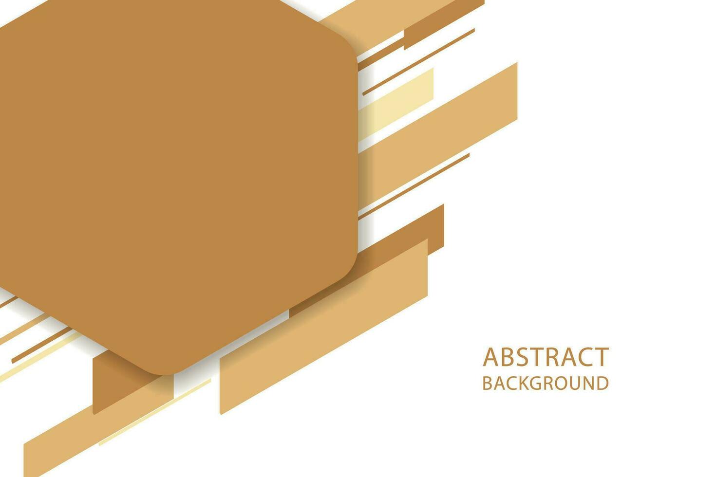 Abstract yellow geometric isometric background vector