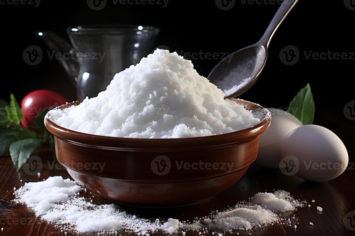 stevia sugar spoon in the cup photo
