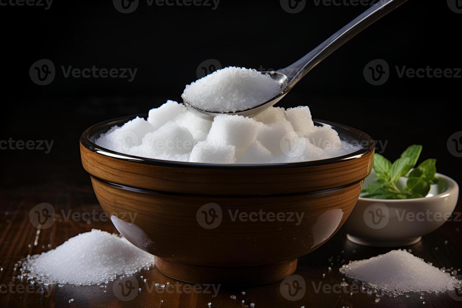 stevia sugar spoon in the cup photo