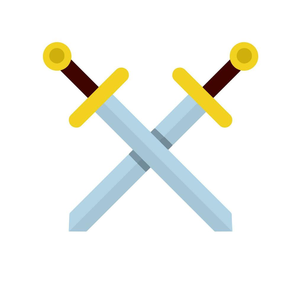 Premium Vector  Crossed swords vector isolated icon. emoji illustration. crossed  swords vector emoticon