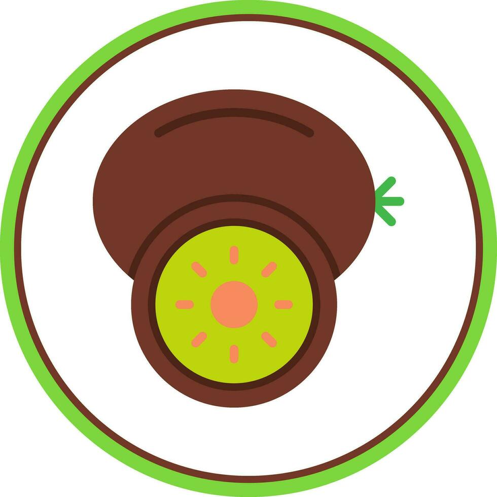 diseño de icono de vector de kiwi