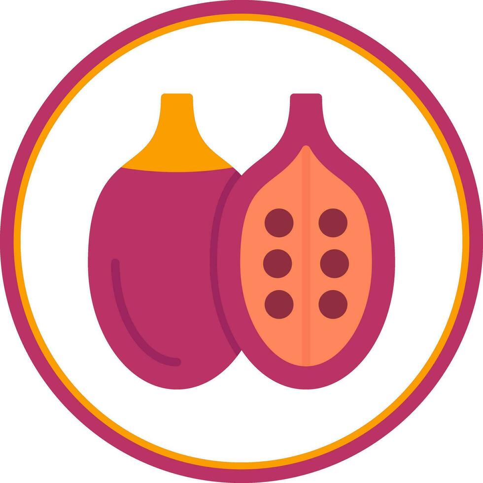 Tamarillo Vector Icon Design