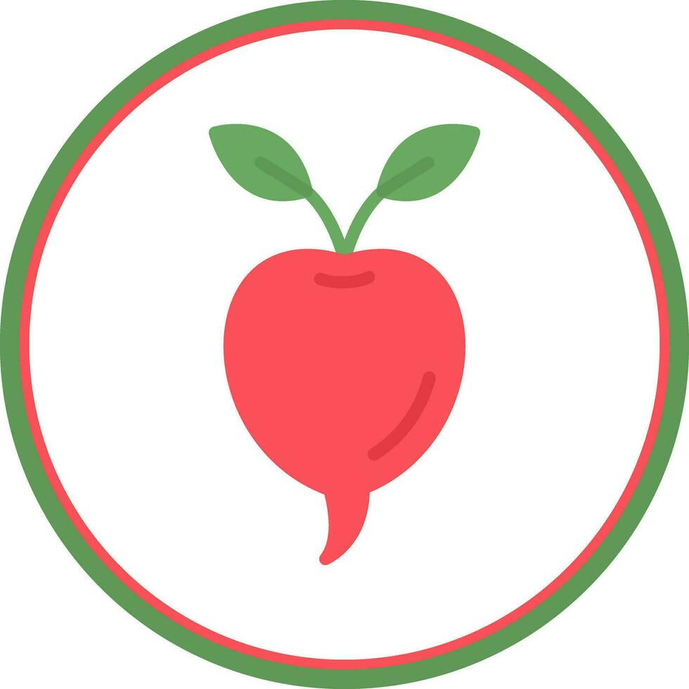 Radish Vector Icon Design