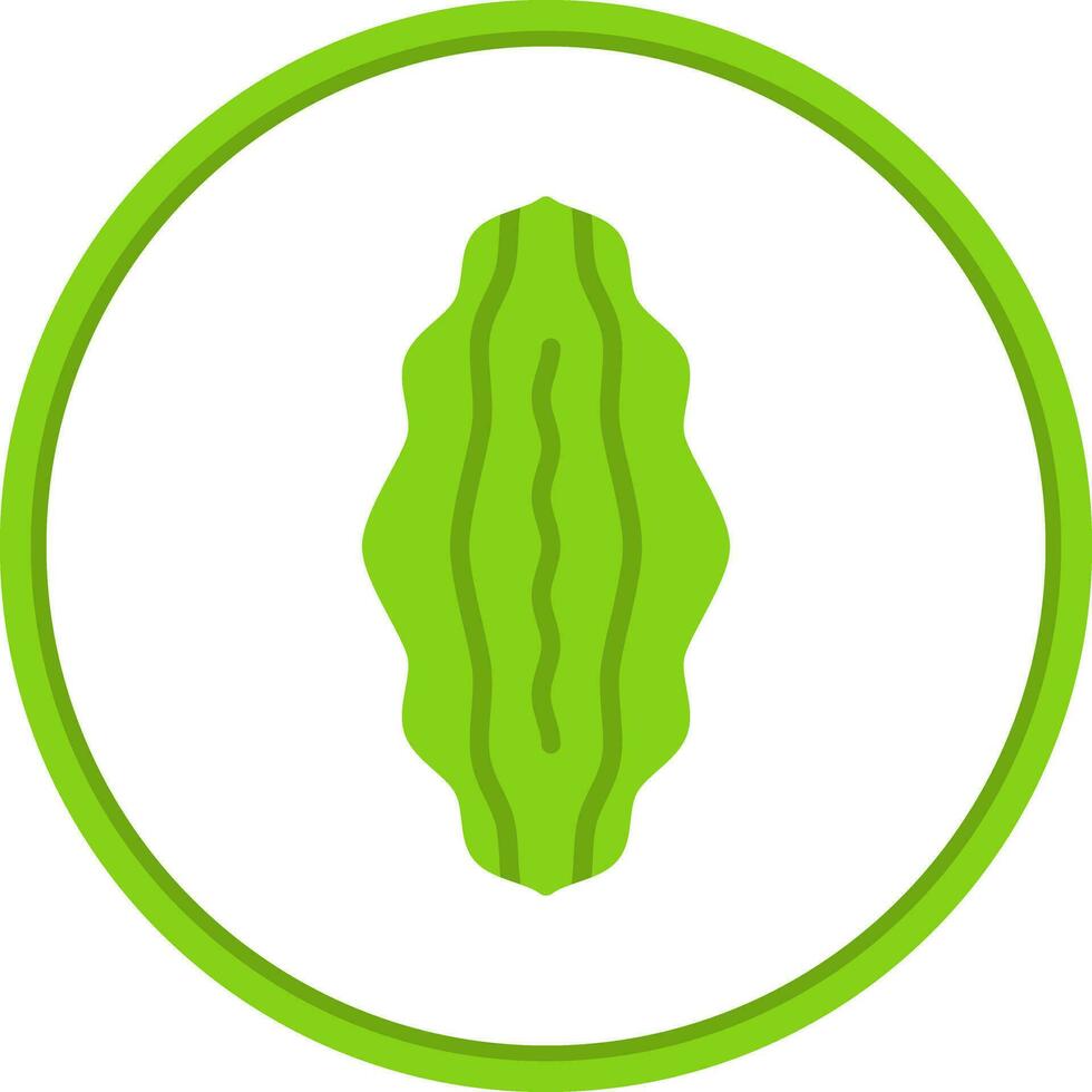 Bitter Melon Vector Icon Design