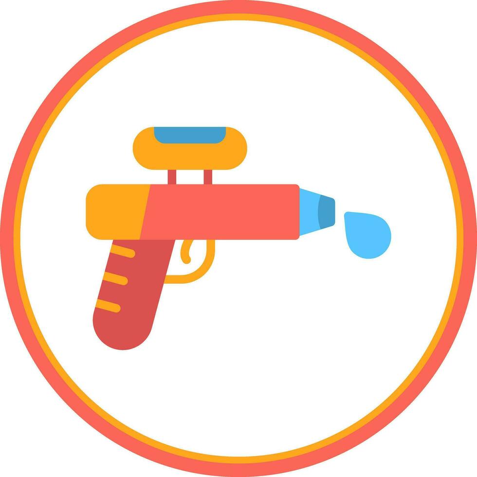 agua pistola vector icono diseño