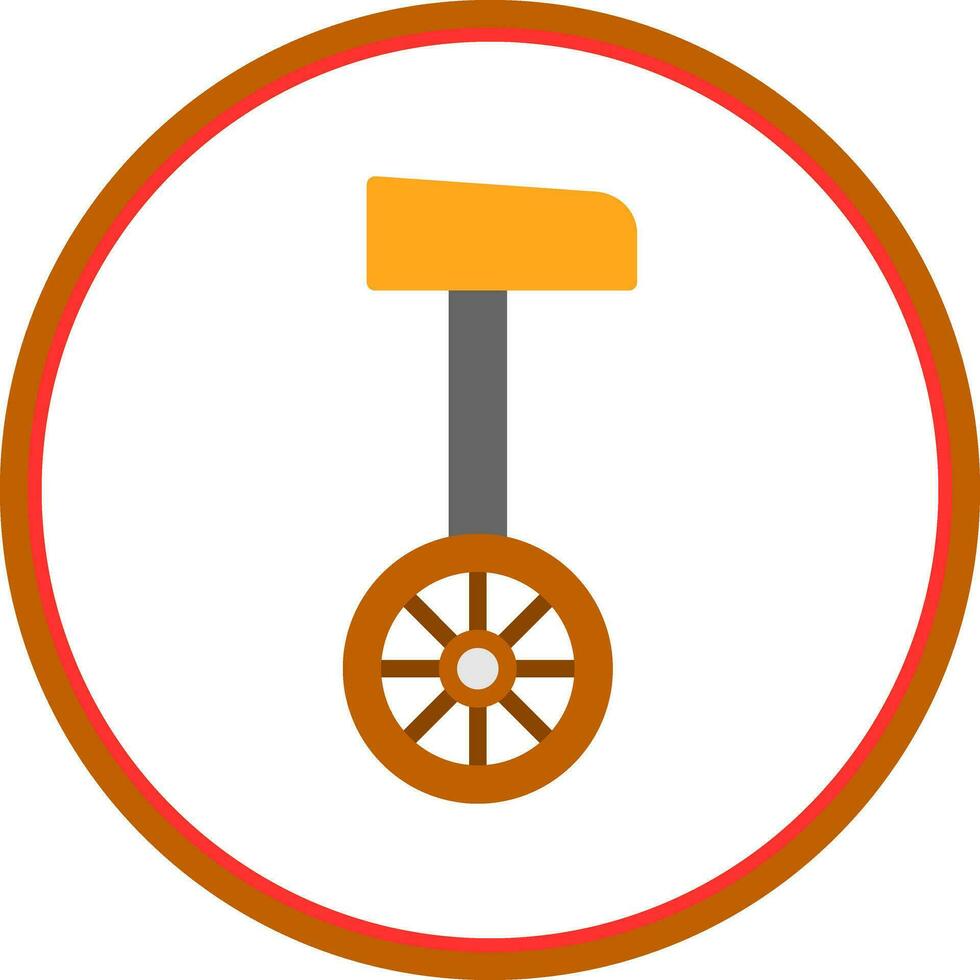 Unicycle  Vector Icon Design
