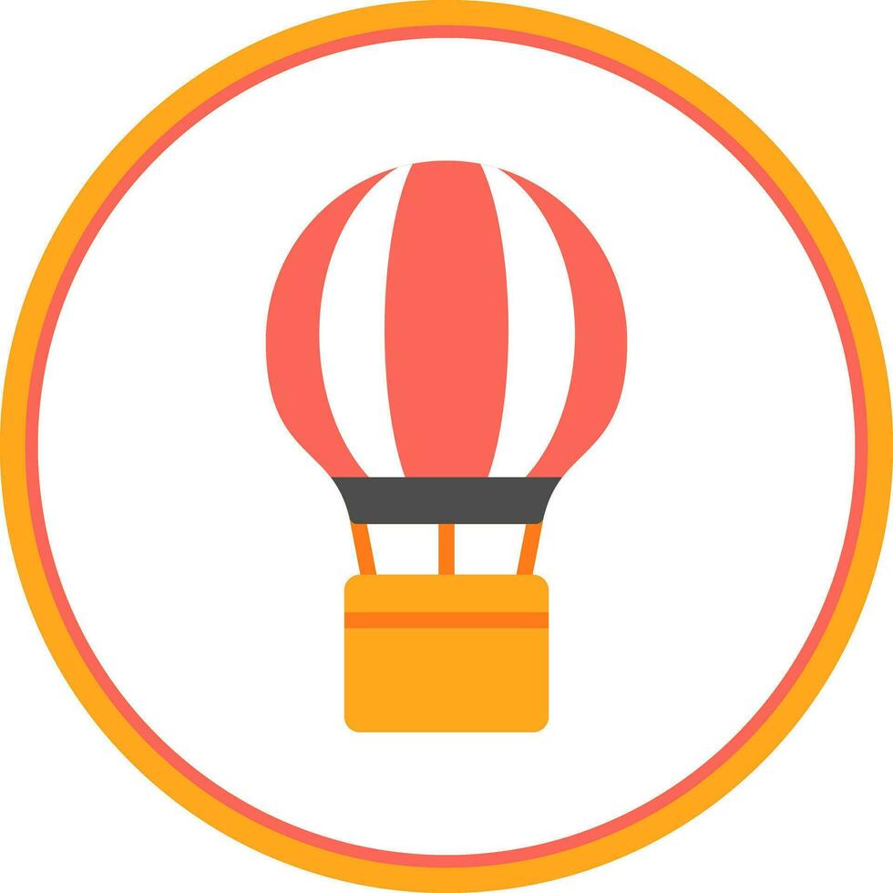 Hot Air Balloon  Vector Icon Design