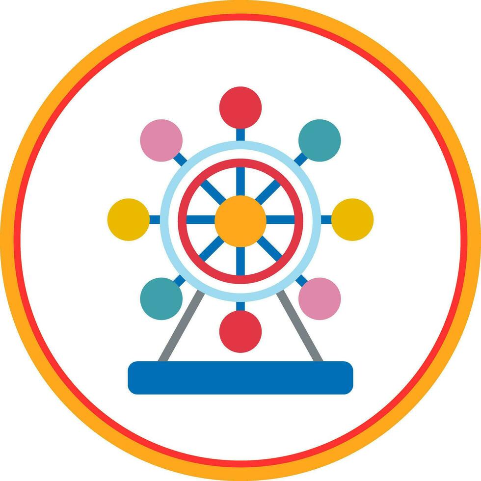 Ferris Wheel  Vector Icon Design