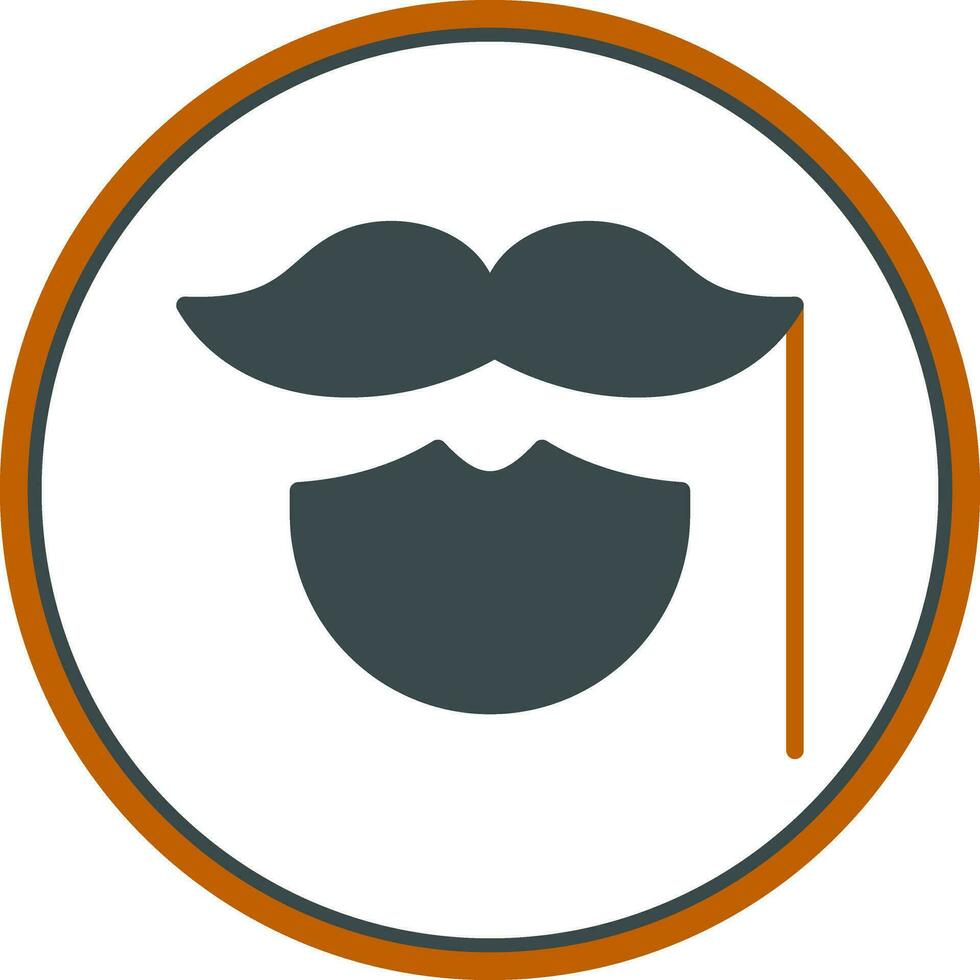 Bigote vector icono diseño