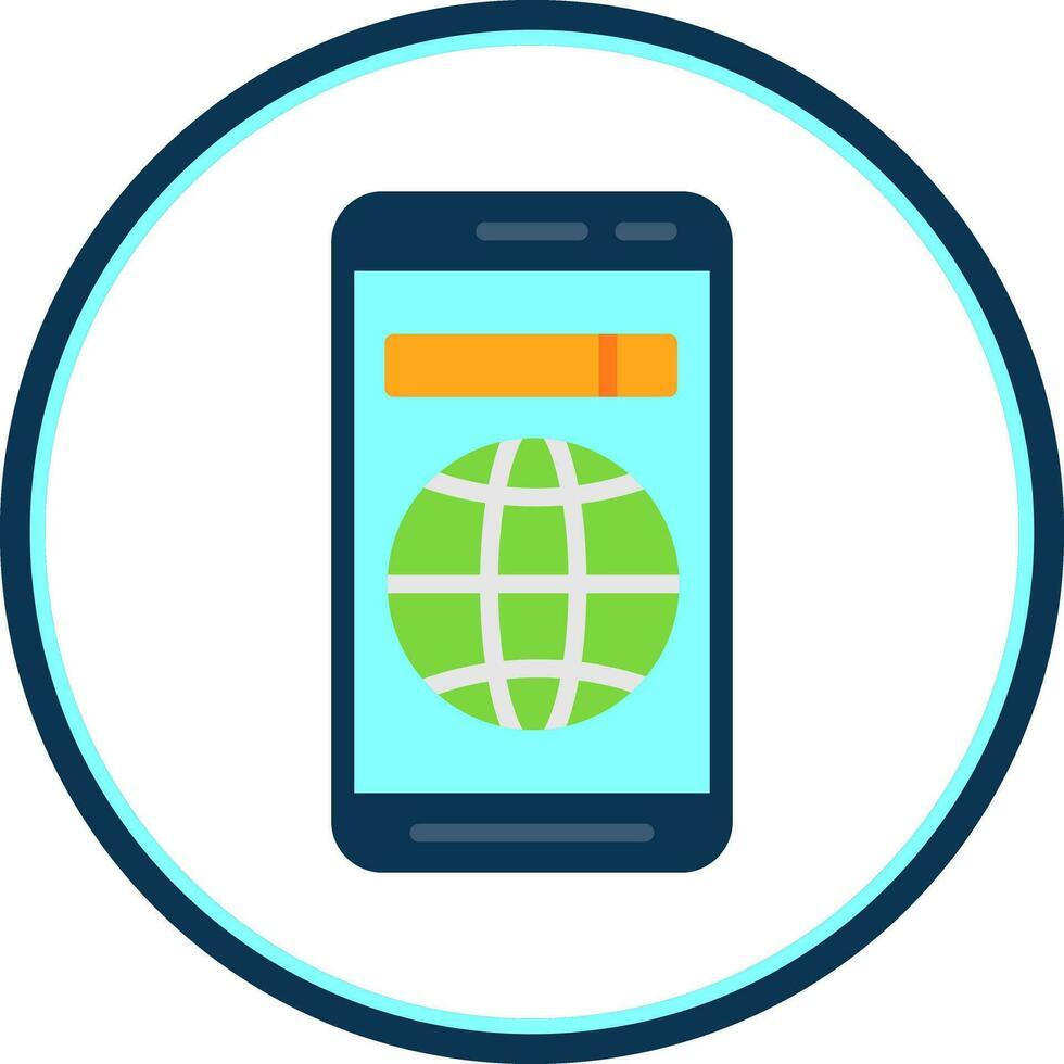 Mobile Web  Vector Icon Design