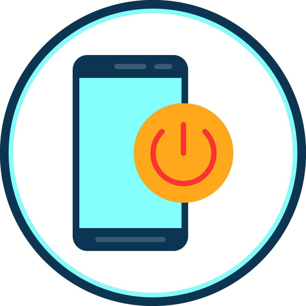 Mobile On Off  Vector Icon Design