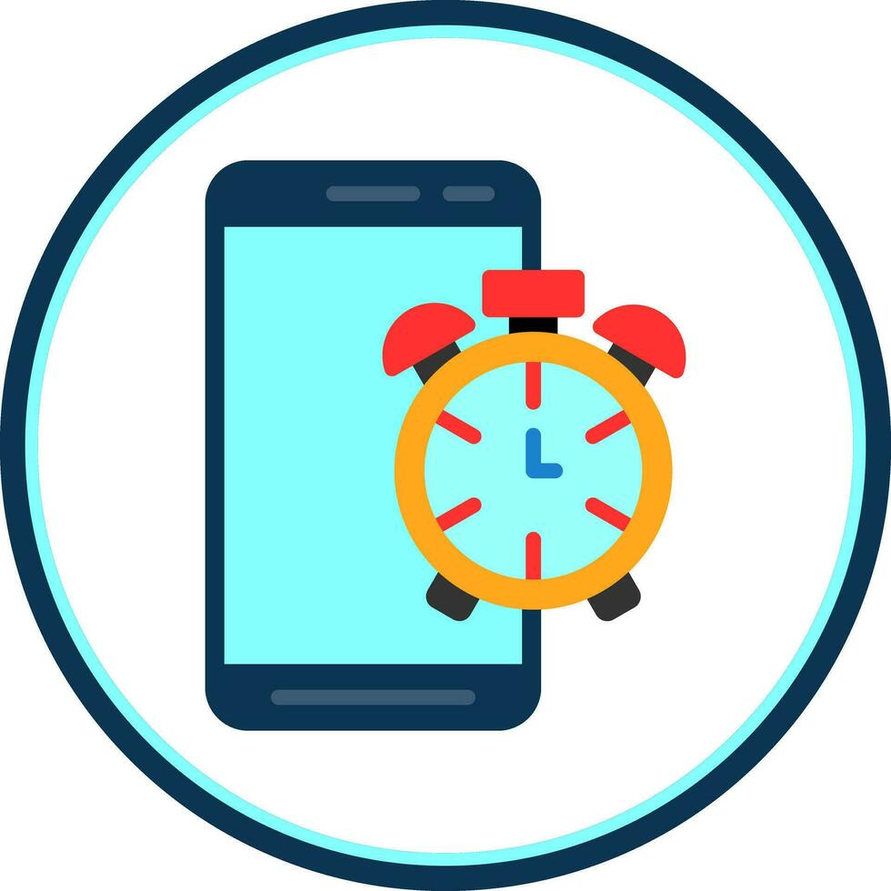Mobile Alarm  Vector Icon Design