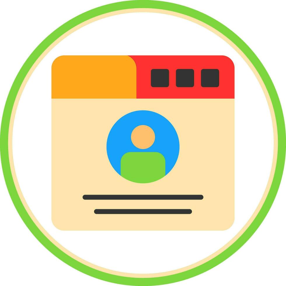 Profile  Vector Icon Design