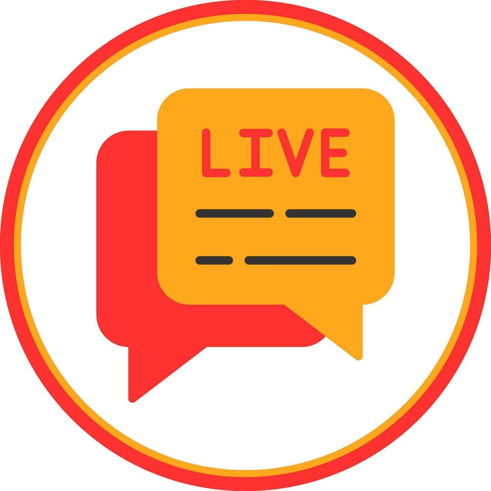 Live Chat  Vector Icon Design