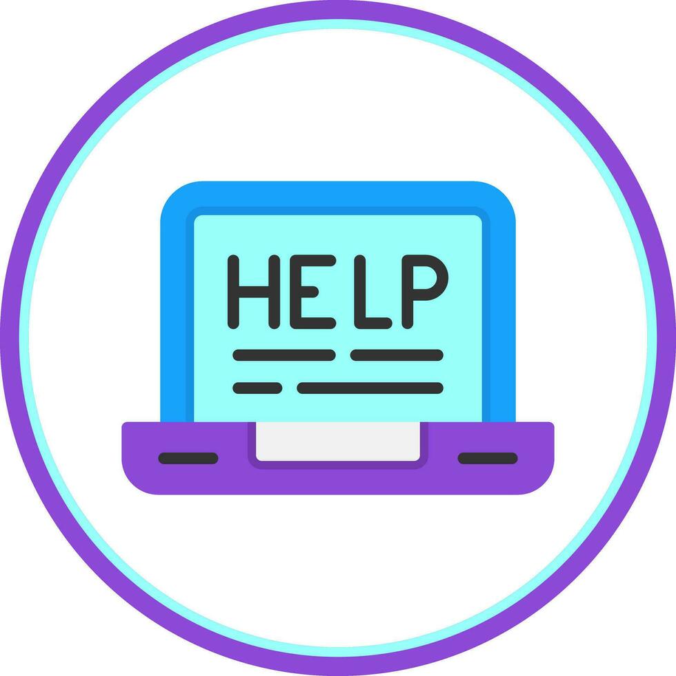 Help  Vector Icon Design