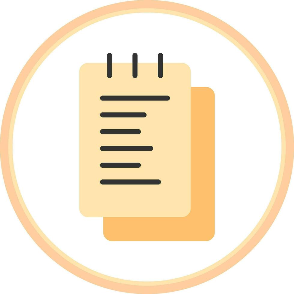 Notepad  Vector Icon Design