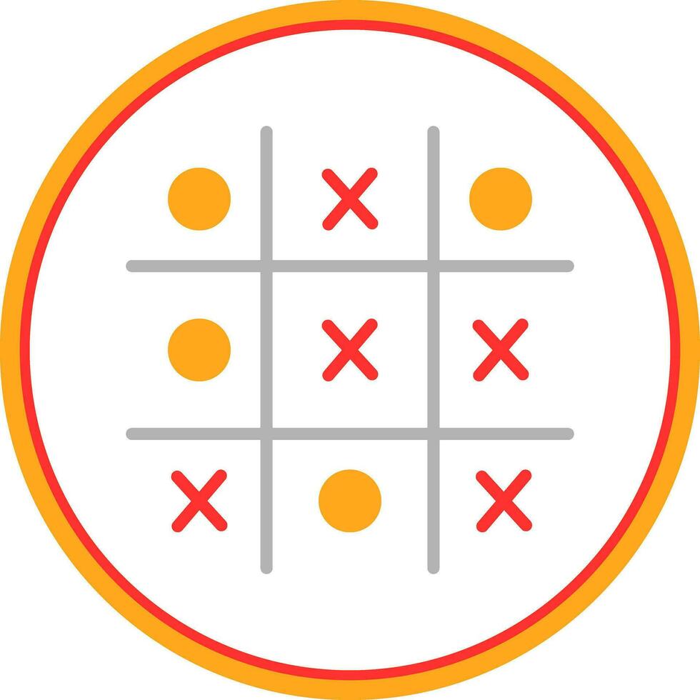 Tic Tac Toe  Vector Icon Design