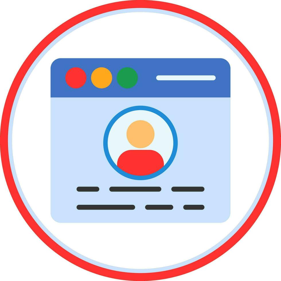 Profile  Vector Icon Design