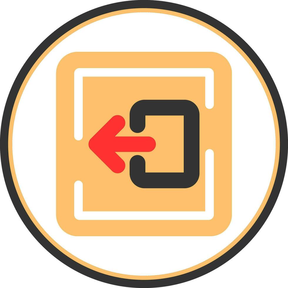 Logout Vector Icon Design