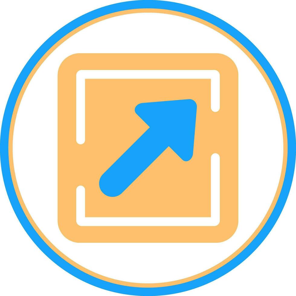 Arrow Upper Right Vector Icon Design
