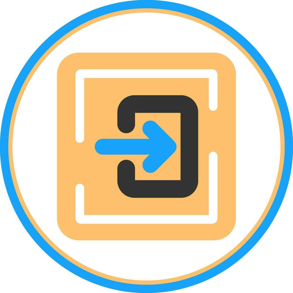 Log In Vector Icon Design