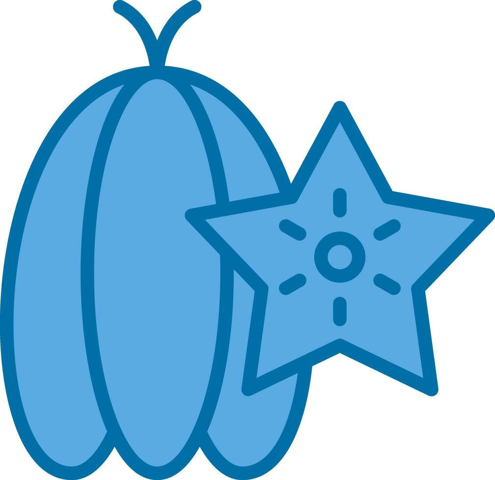 Starfruit Vector Icon Design