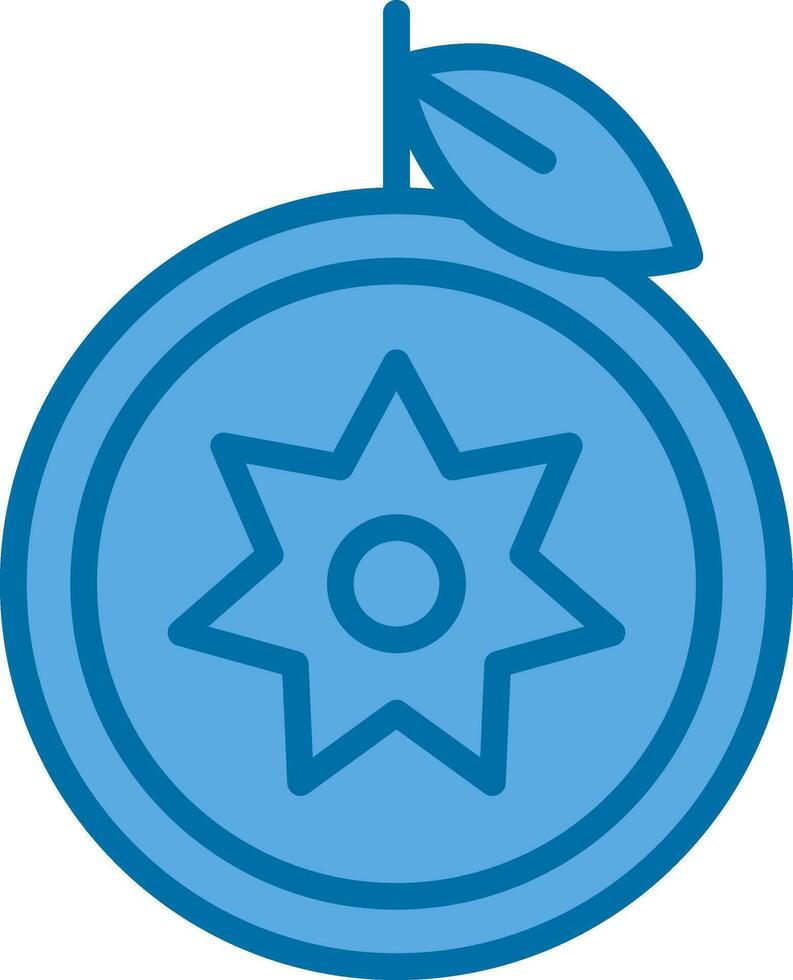 Star Apple Vector Icon Design