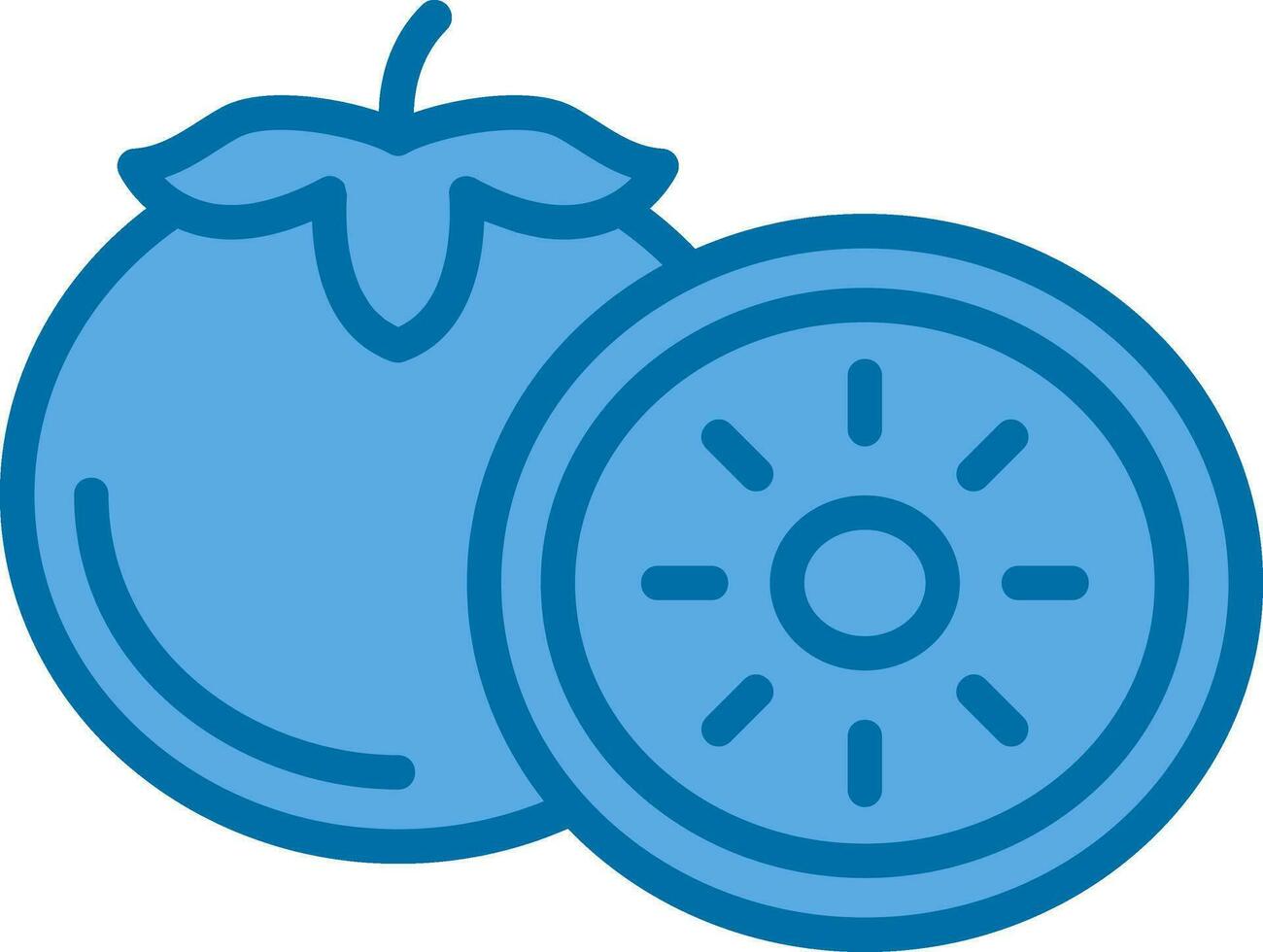 Persimmon Vector Icon Design